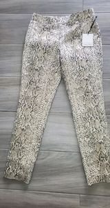 Calvin Klein Snake Skin Print slim fit pants